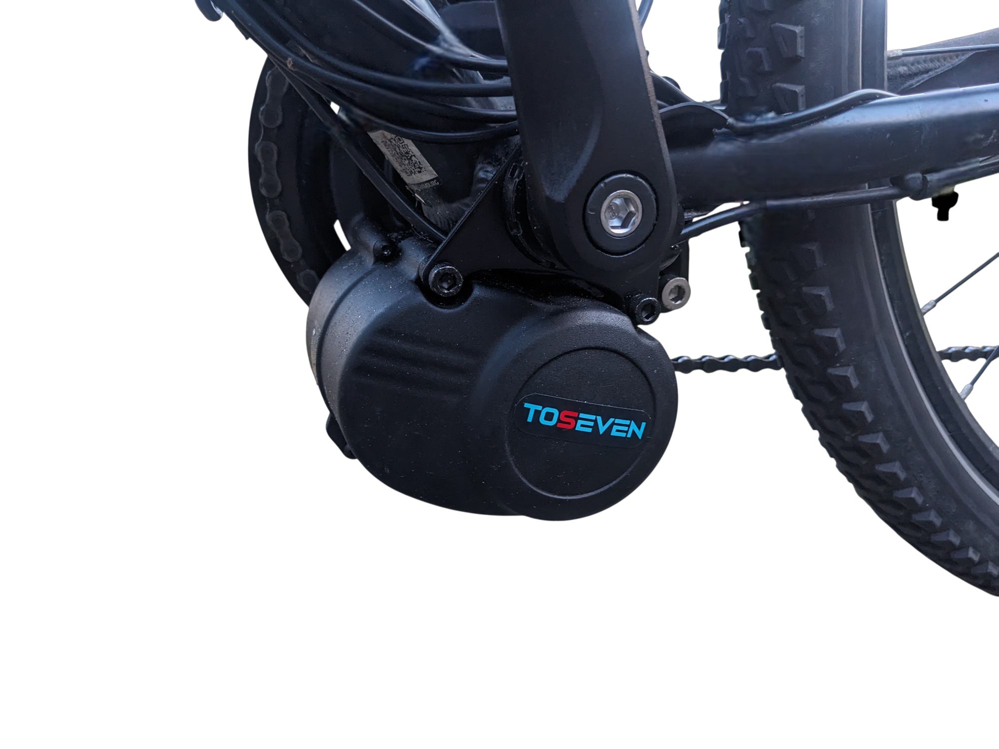 DM02 Motor montiert am Fahrrad - Perspektive